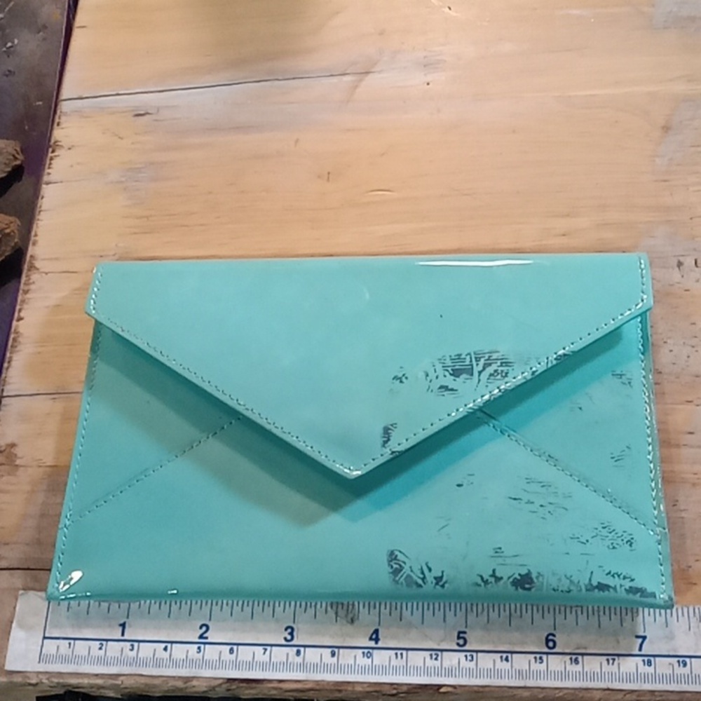 Elegant Mint Green Envelope Clutch